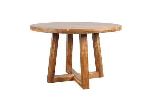 LINA Esstisch rund Tisch Akazie massiv 120 cm H 76 cm byLiving